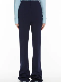 Pantalone mini flare in jersey