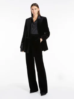 Pantalone morbido in velluto