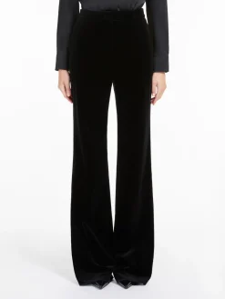Pantalone morbido in velluto