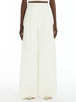 Pantalone over in cotone stretch