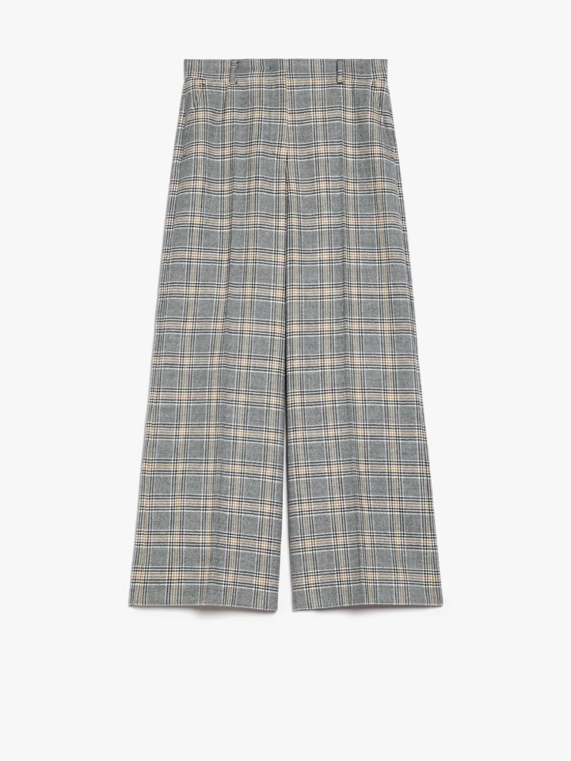Pantalone palazzo in tela di lana