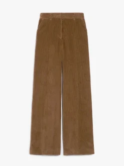 Pantalone wide leg in velluto