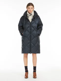 Parka midi in tela antigoccia