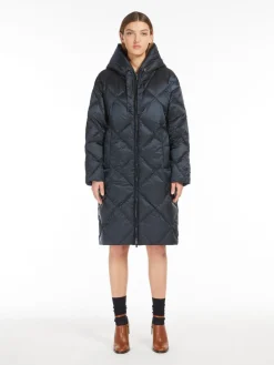 Parka midi in tela antigoccia