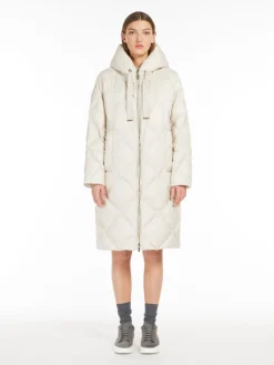 Parka midi in tela antigoccia