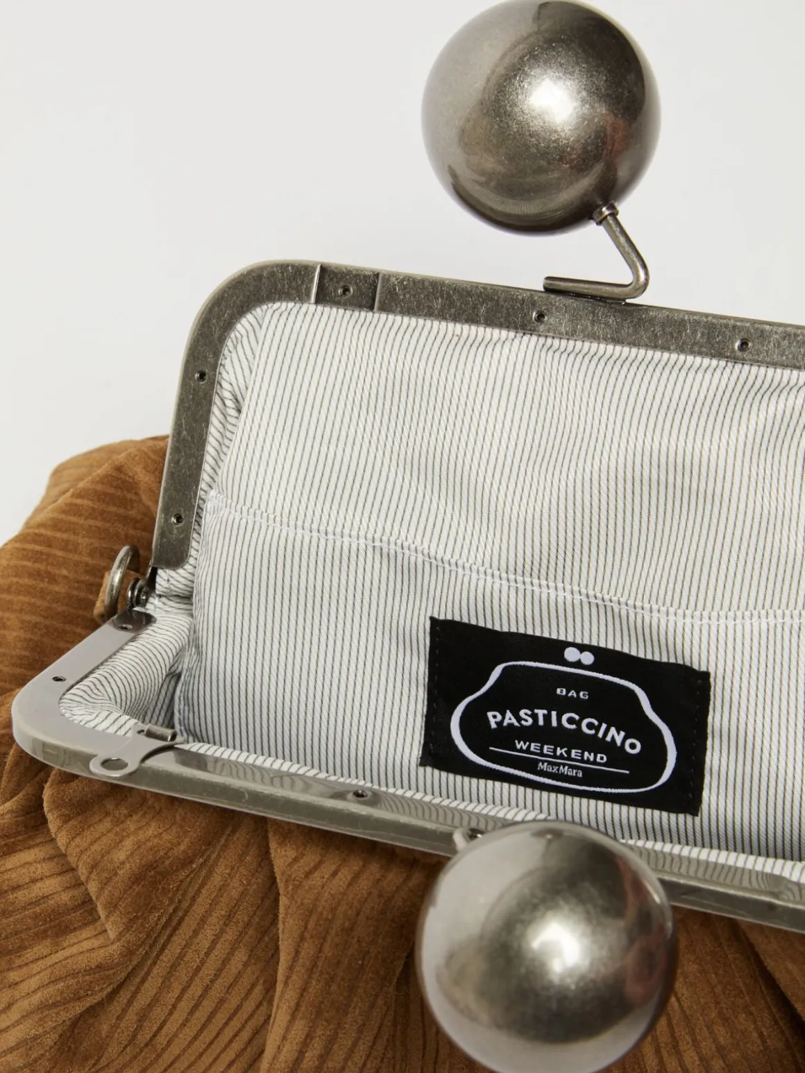 Pasticcino Bag Medium in suede a costine