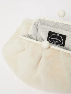 Pasticcino Bag Medium in tessuto extra soft furry