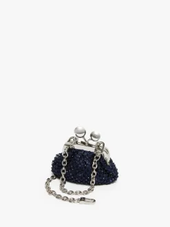 Pasticcino Bag Nano in raso con strass