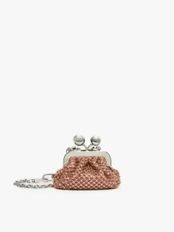 Pasticcino Bag Nano in raso con strass