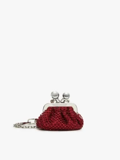 Pasticcino Bag Nano in raso con strass