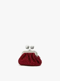 Pasticcino Bag Nano in raso con strass