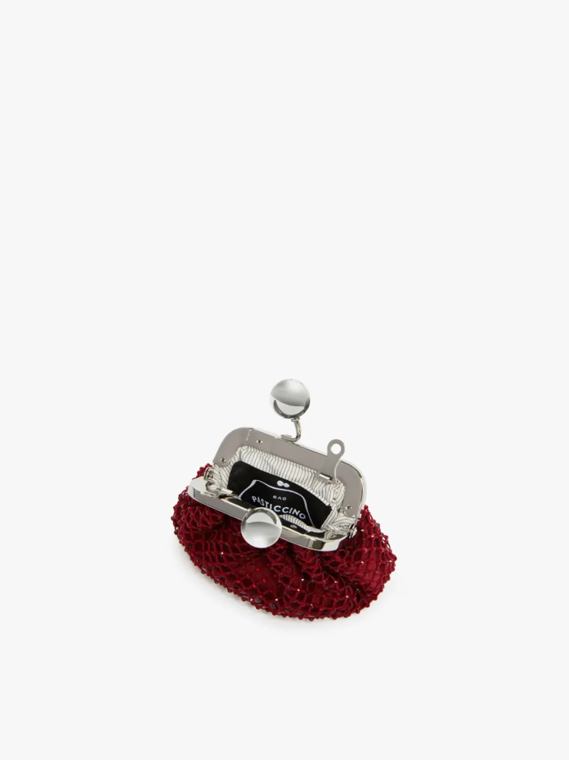 Pasticcino Bag Nano in raso con strass