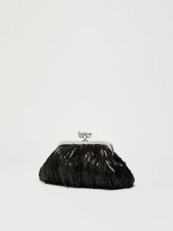 Pasticcino Bag Small con frange e paillette
