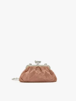 Pasticcino Bag Small in rete e strass