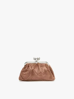 Pasticcino Bag Small in rete e strass