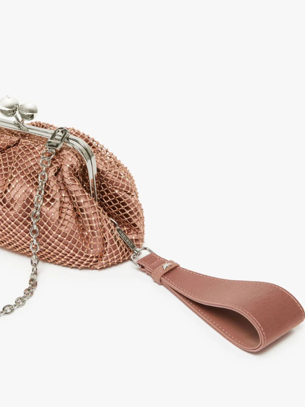 Pasticcino Bag Small in rete e strass