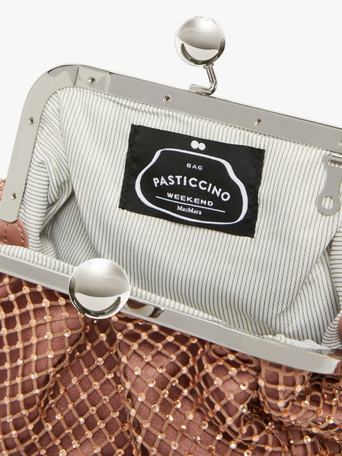 Pasticcino Bag Small in rete e strass