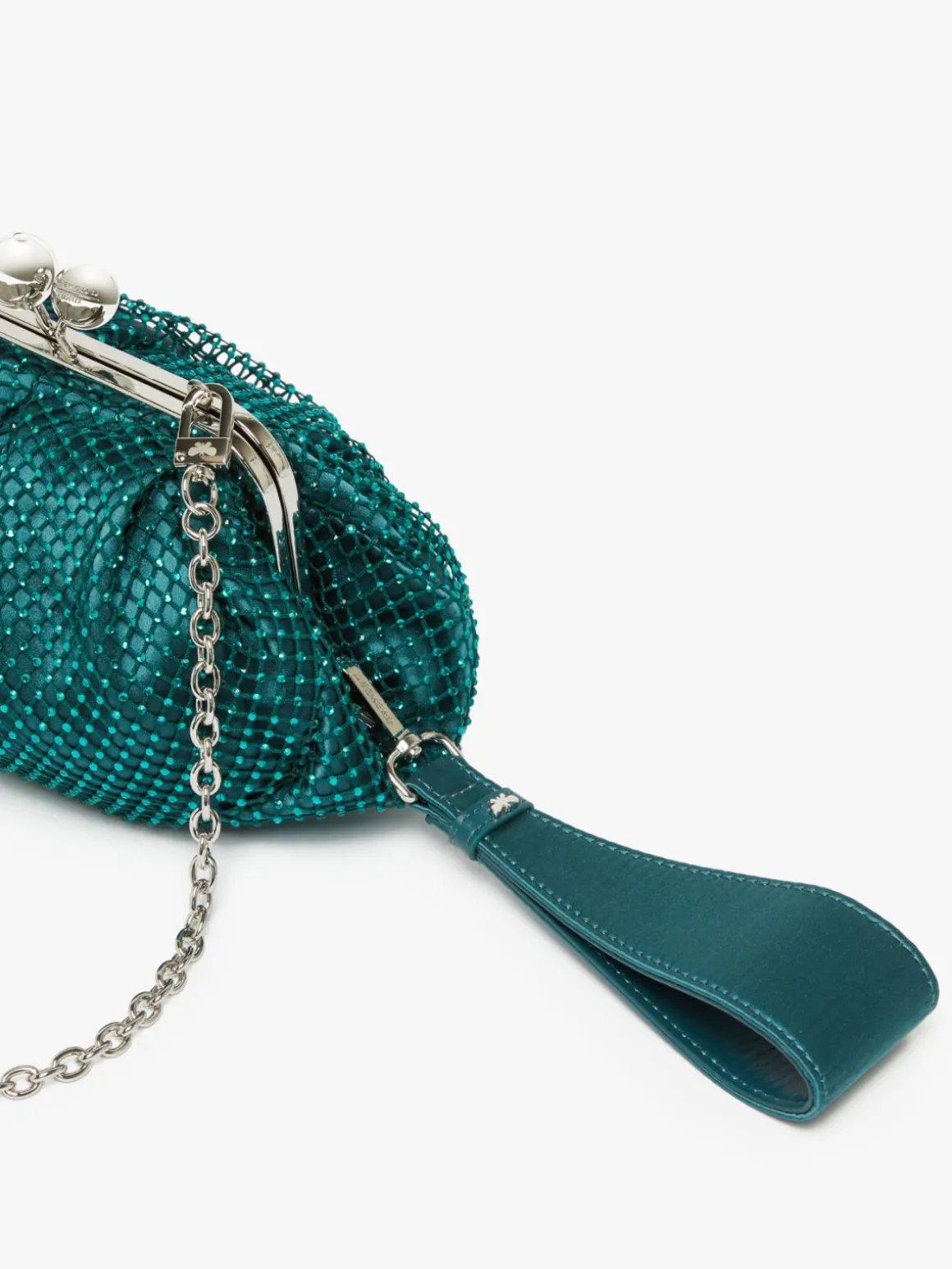Pasticcino Bag Small in rete e strass