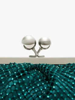 Pasticcino Bag Small in rete e strass