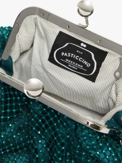 Pasticcino Bag Small in rete e strass