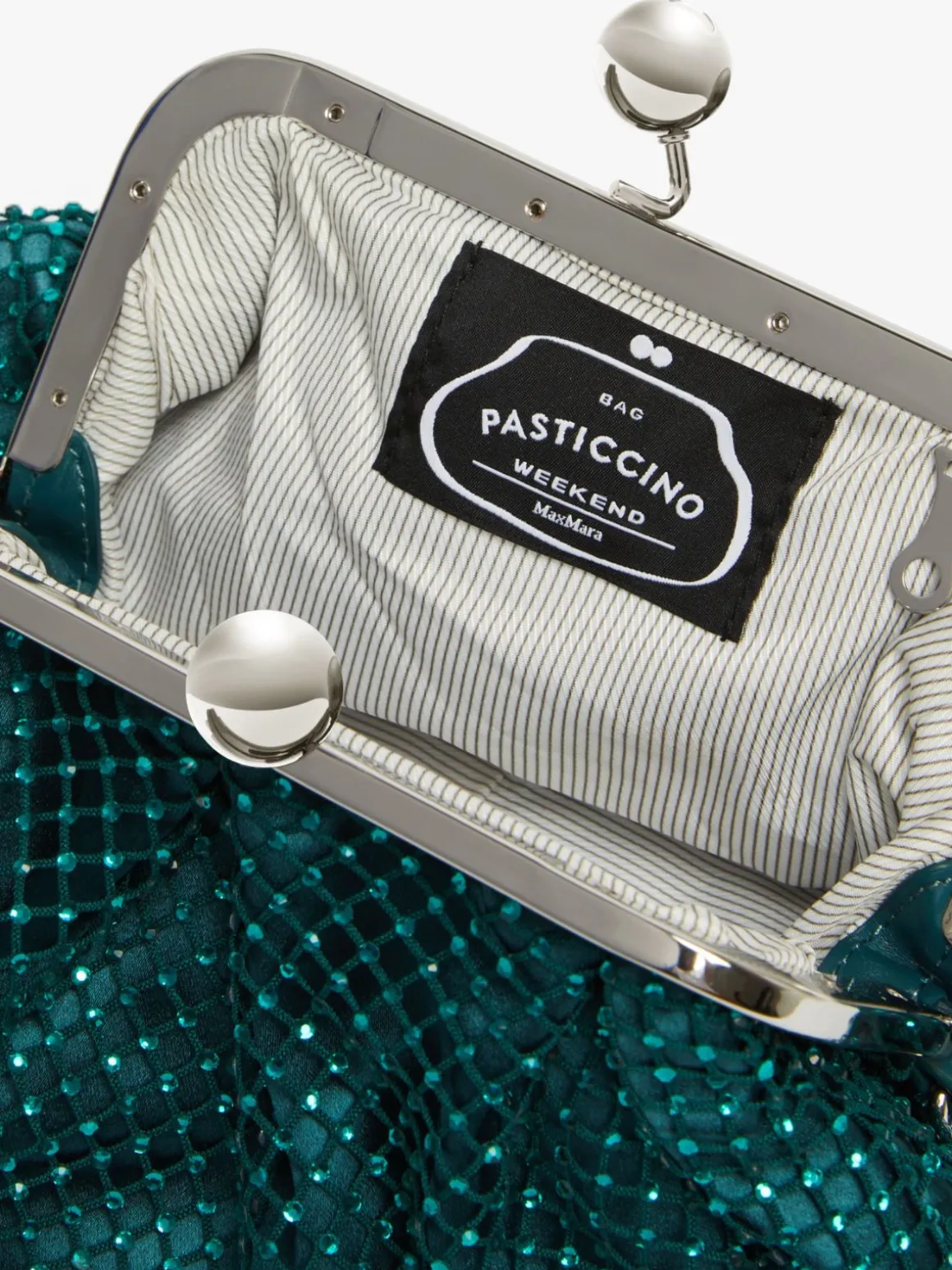 Pasticcino Bag Small in rete e strass