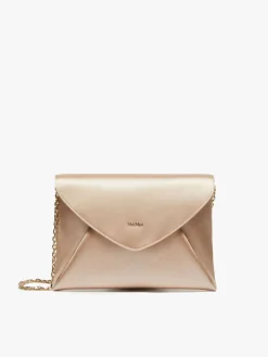 Pochette in raso di viscosa e seta