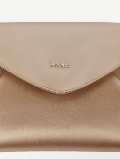 Pochette in raso di viscosa e seta