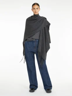 Poncho in pura lana