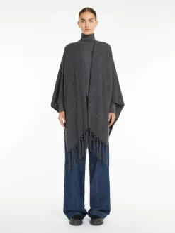 Poncho in pura lana