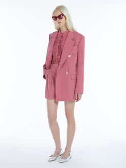 Short in crêpe di lana