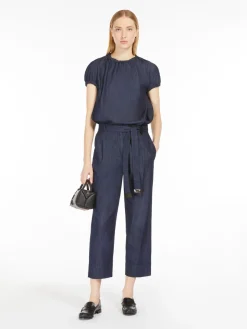 Top in denim leggero