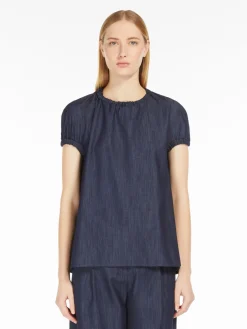Top in denim leggero