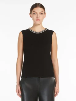 Top in filato di cotone