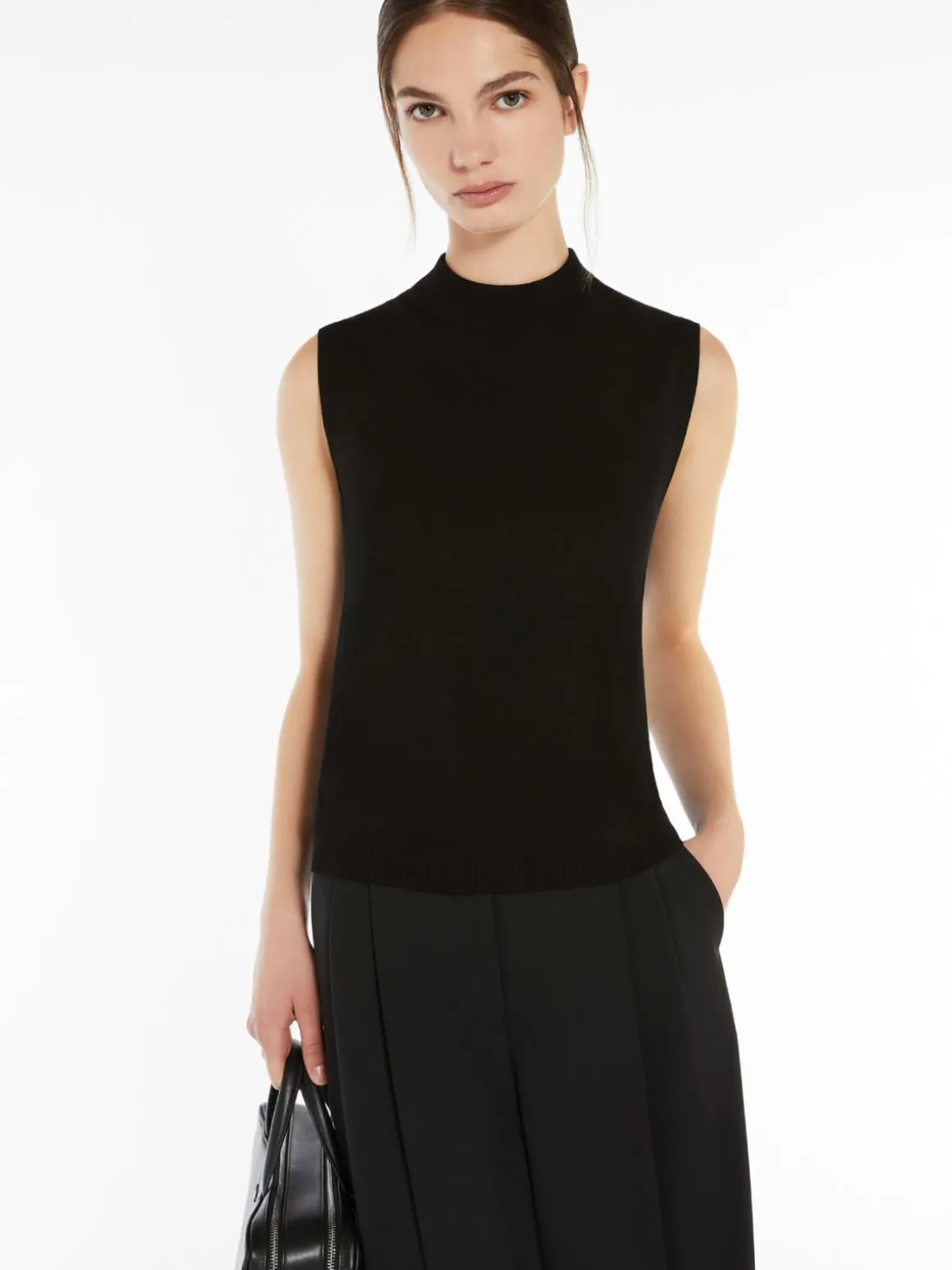 Top in filato di viscosa stretch