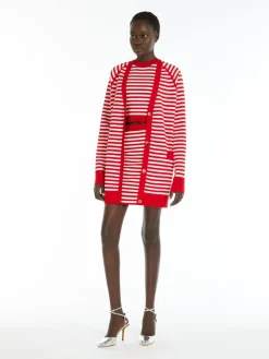 Top in filato jacquard