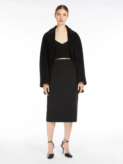Top in maglia di viscosa