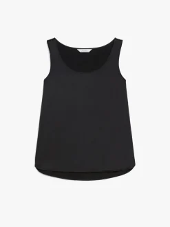 Top in raso di seta stretch