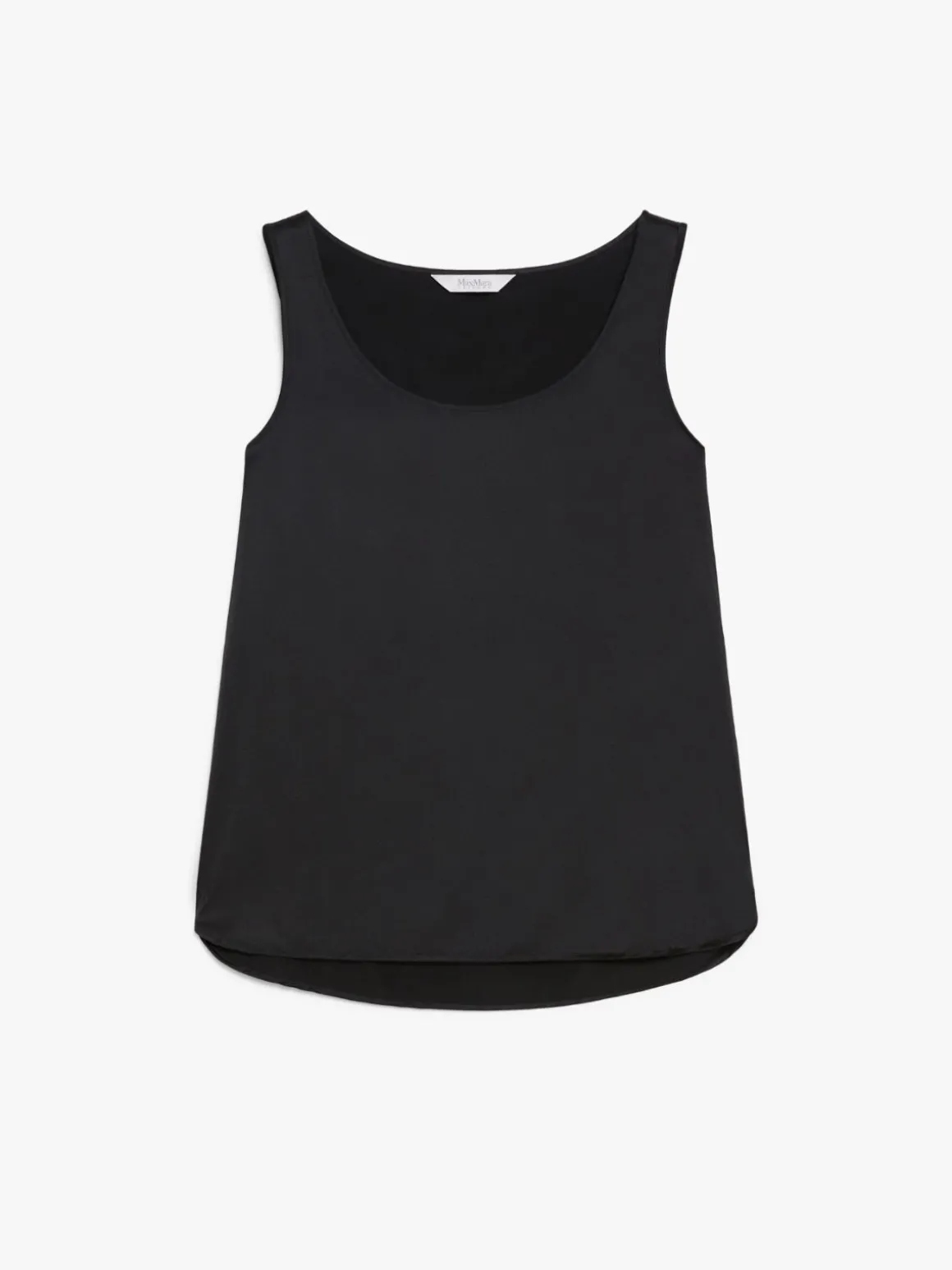 Top in raso di seta stretch
