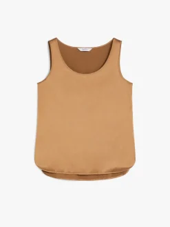 Top in raso di seta stretch