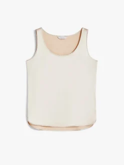 Top in raso di seta stretch