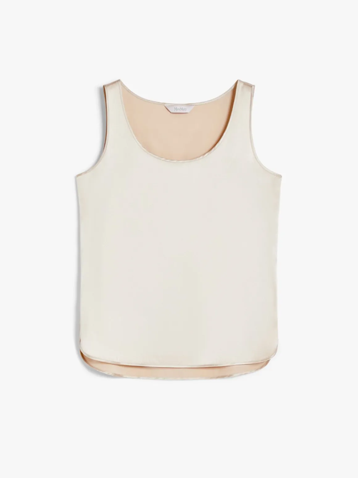 Top in raso di seta stretch