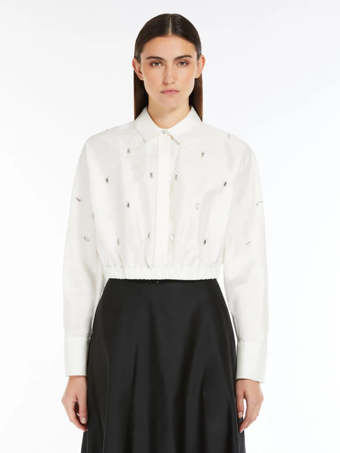 Top in shantung di seta