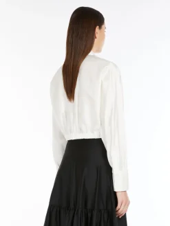 Top in shantung di seta