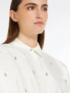 Top in shantung di seta