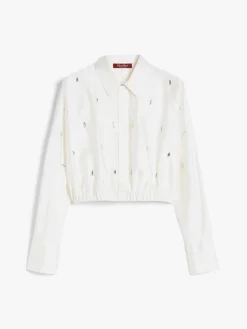 Top in shantung di seta